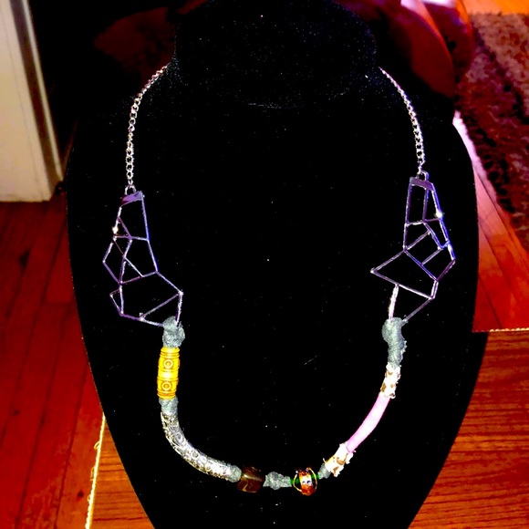 Geometric Beaded Necklace - Picture 2 of 2